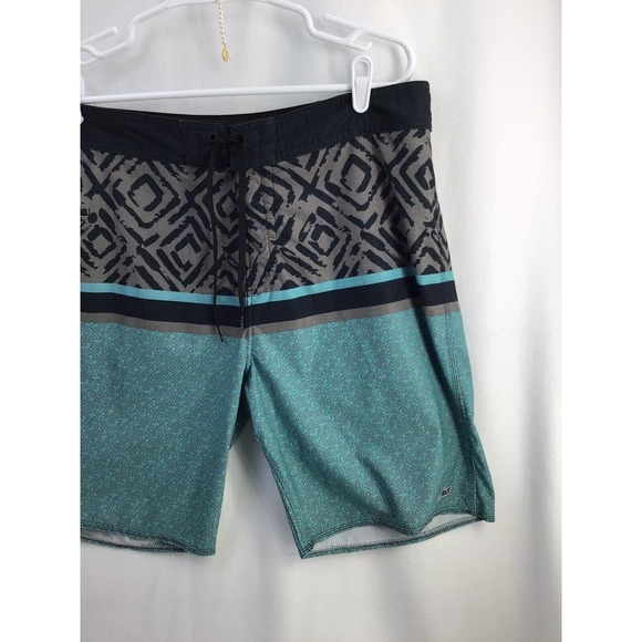 Lost Unfiltered Board Shorts Men's 36 Swim Trunks Blue Drawstring Pocket - Picture 4 of 11